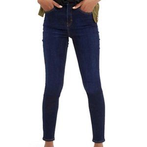 Topshop Jamie Jeans dark wash blue